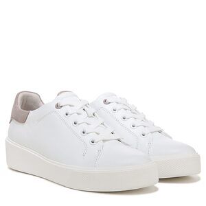 Naturalizer Womens Morrison2.0 Sneaker White Leather Grey Suede 10.5 M